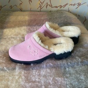 Rubber soled UGG clogs